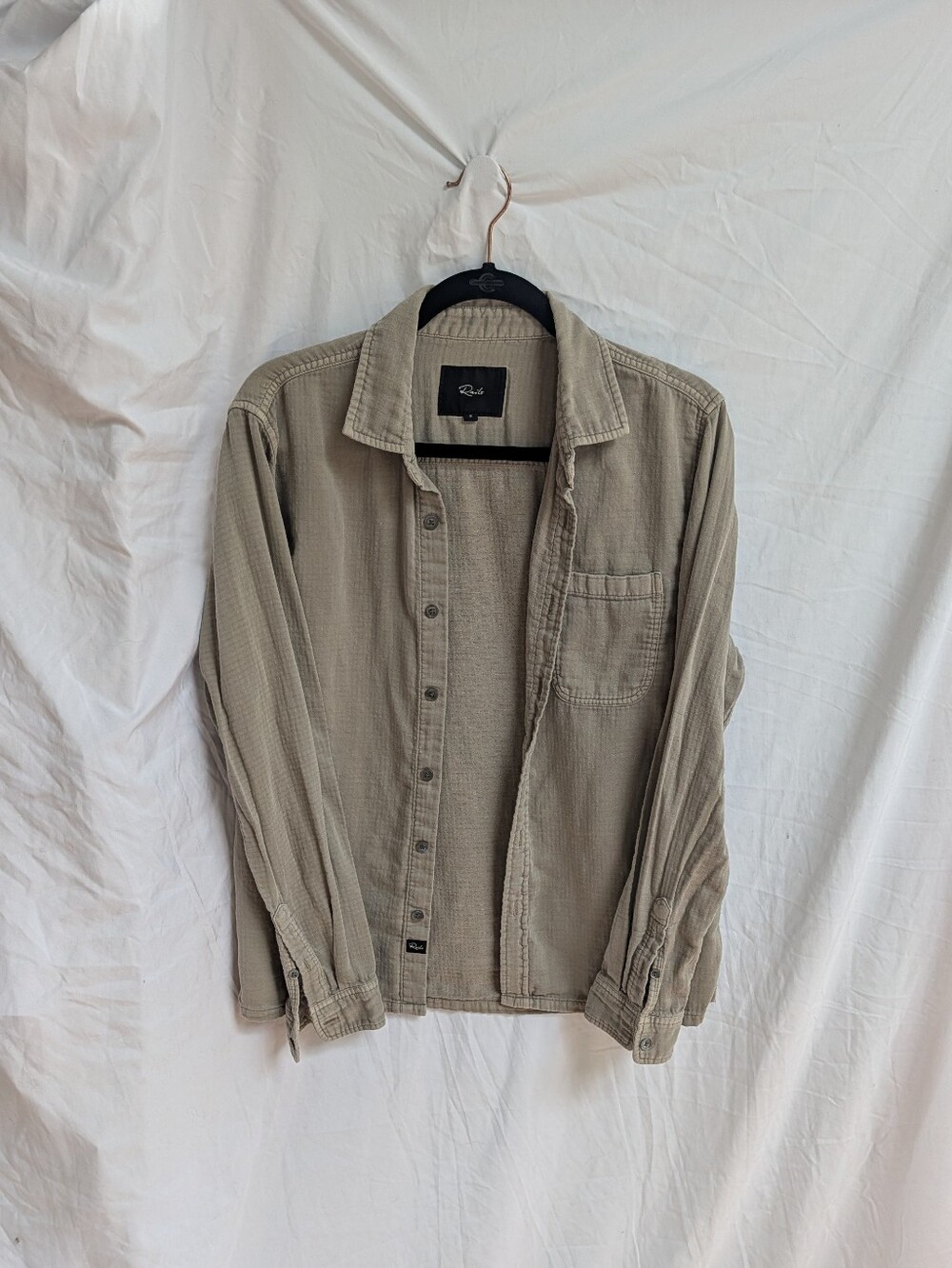 Rails Men's Light Taupe Button-Up Shirt Jacket